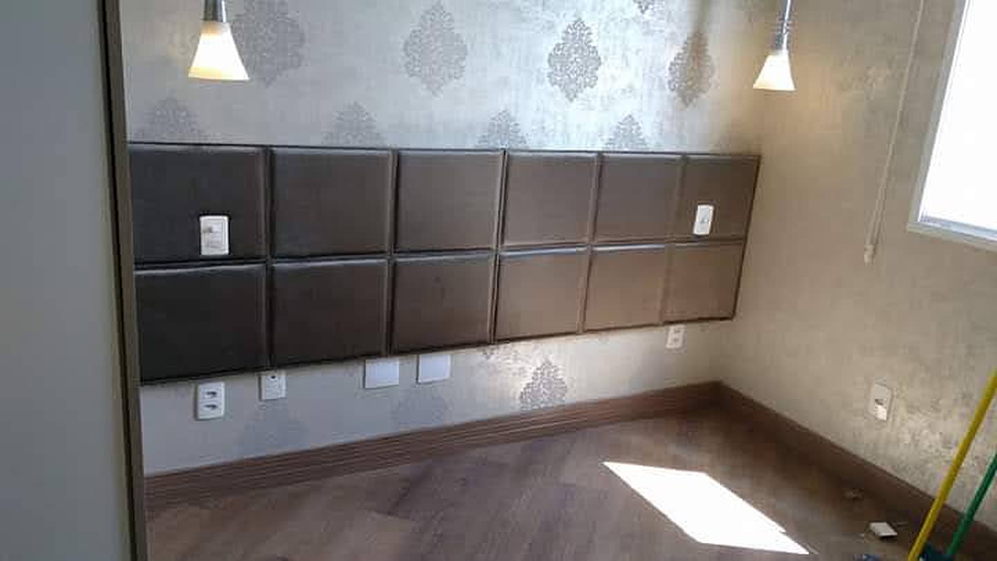 Painel de cabeceira estofado em Perdizes