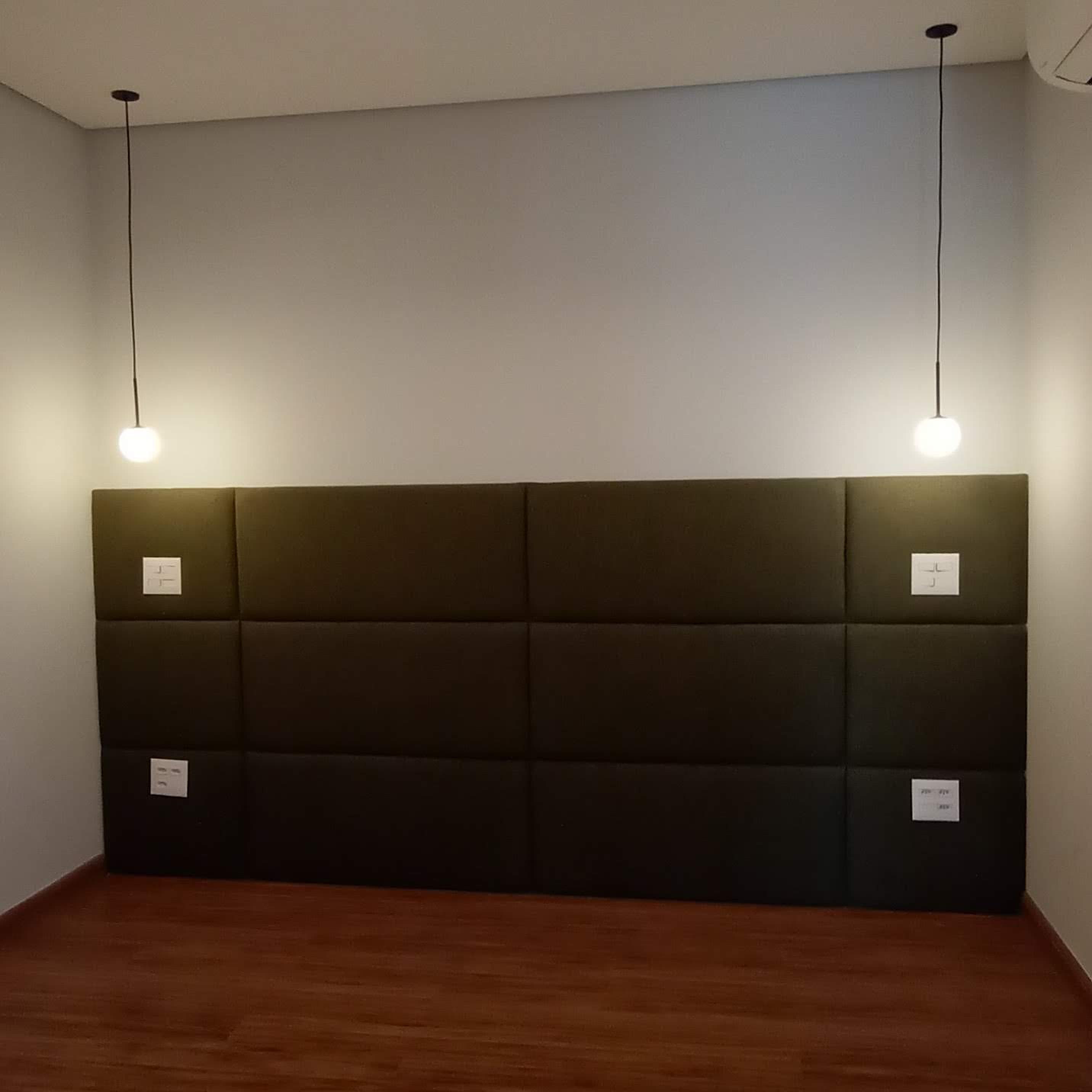 Painel de cabeceira estofado em Higienópolis