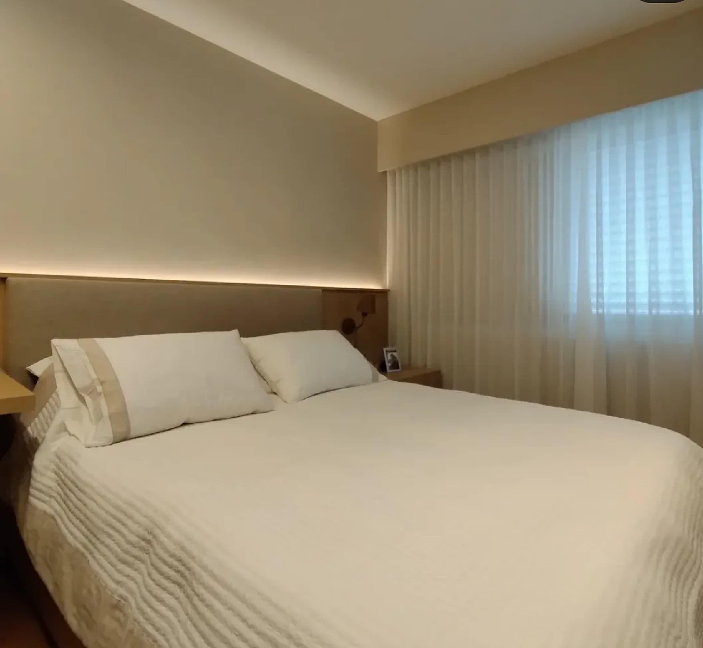 Painel de cabeceira estofado em Jardins